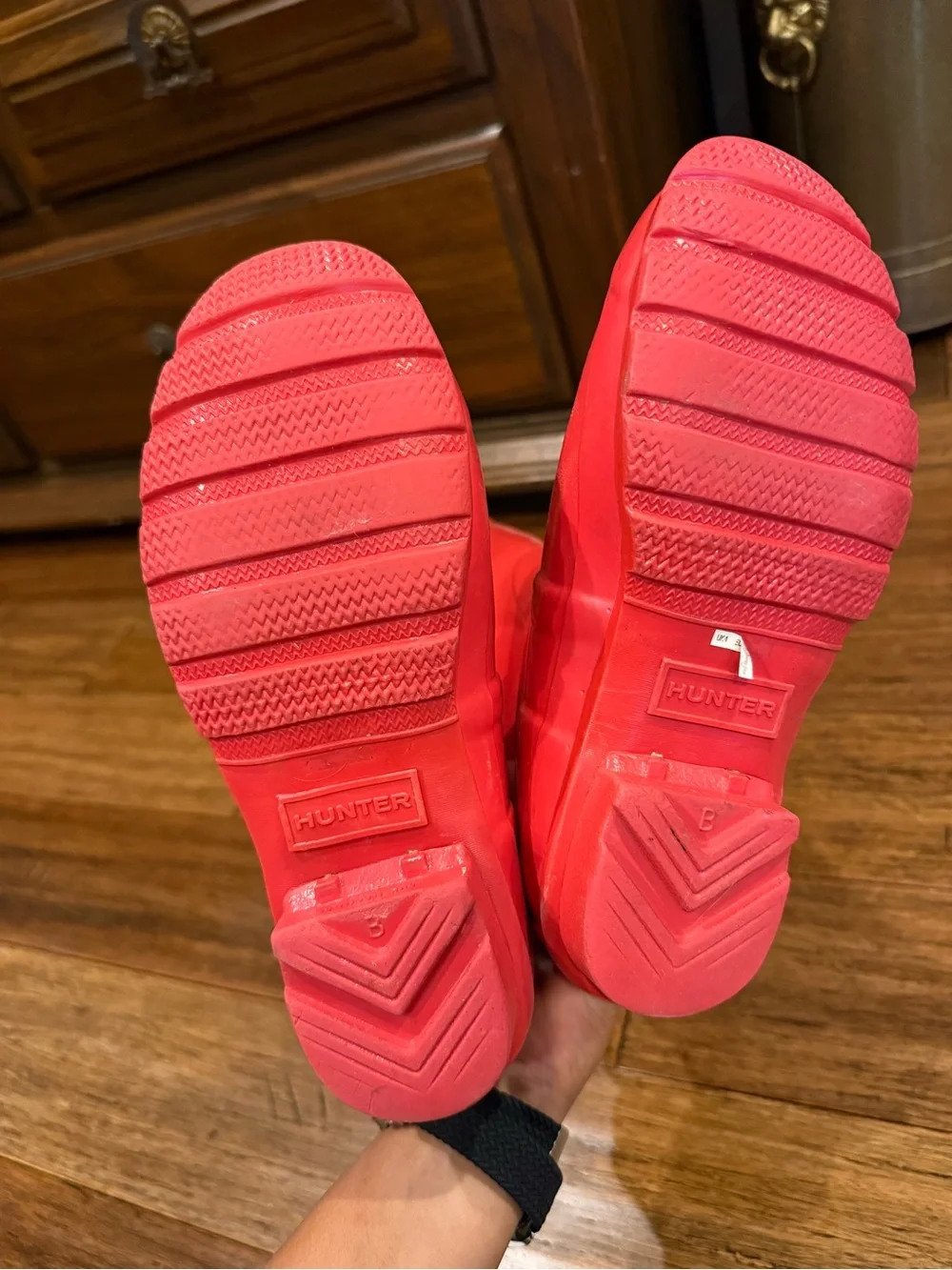 Hunter Tall Women's Rain Boots in Pinkish Red